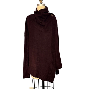 Avatar Clothing Soft Asymmetrical Cowl Neck Cardigan XL Relaxed Fit Lightweight